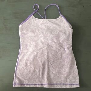 Lululemon Purple Fitted Sleeveless Tank